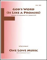 God's Word (Is Like a Promise) Unison choral sheet music cover